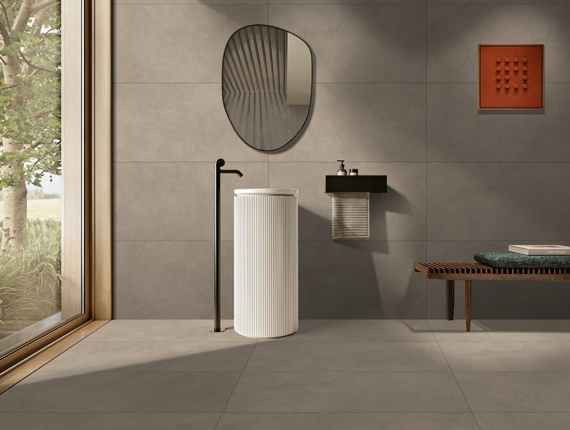 Elegant bathroom interior with designer wall tiles – bathroom tiles in Indore – premium tiles for home Indore